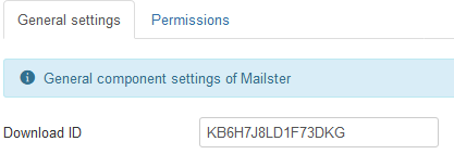 Mailster Settings Download ID